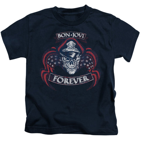 Bon Jovi/forever Skull-s/s Juvenile 18/1-navy