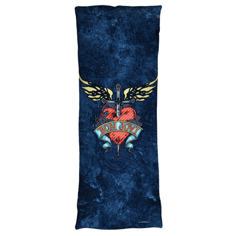 BON JOVI-WEATHERED DENIM - MICROFIBER BODY PILLOW - 18x54