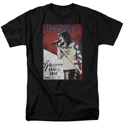 Bon Jovi/86 Tour-s/s Adult 18/1-black