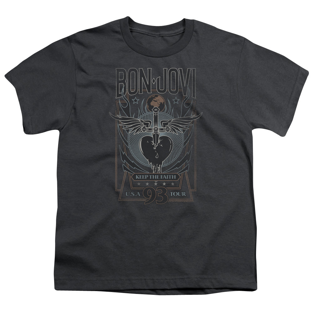 Bon Jovi/keep The Faith-s/s Youth 18/1-charcoal