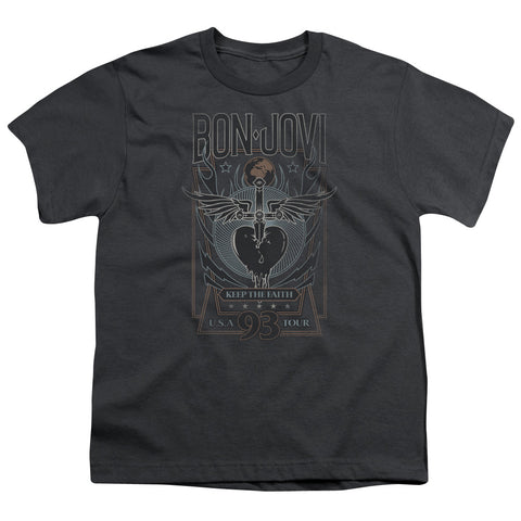 Bon Jovi/keep The Faith-s/s Youth 18/1-charcoal