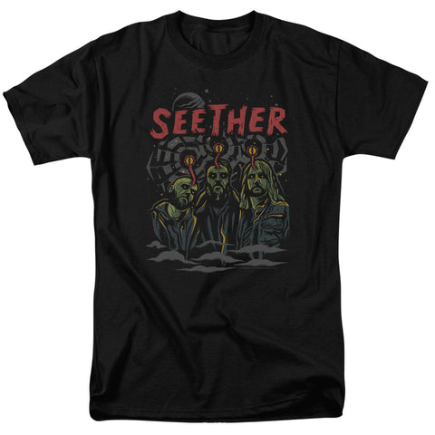 Seether/mind Control-s/s Adult 18/1-black