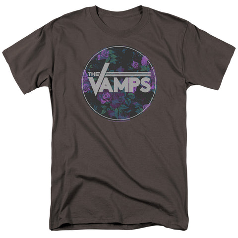 The Vamps/floral Vamps-s/s Adult 18/1-charcoal