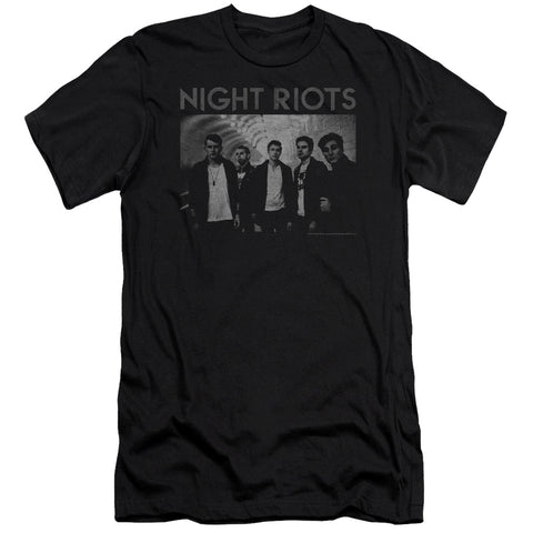 Night Riots/greyscale-s/s Adult 30/1-black