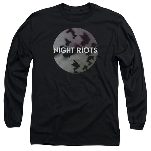 Night Riots/flock-l/s Adult 18/1-black