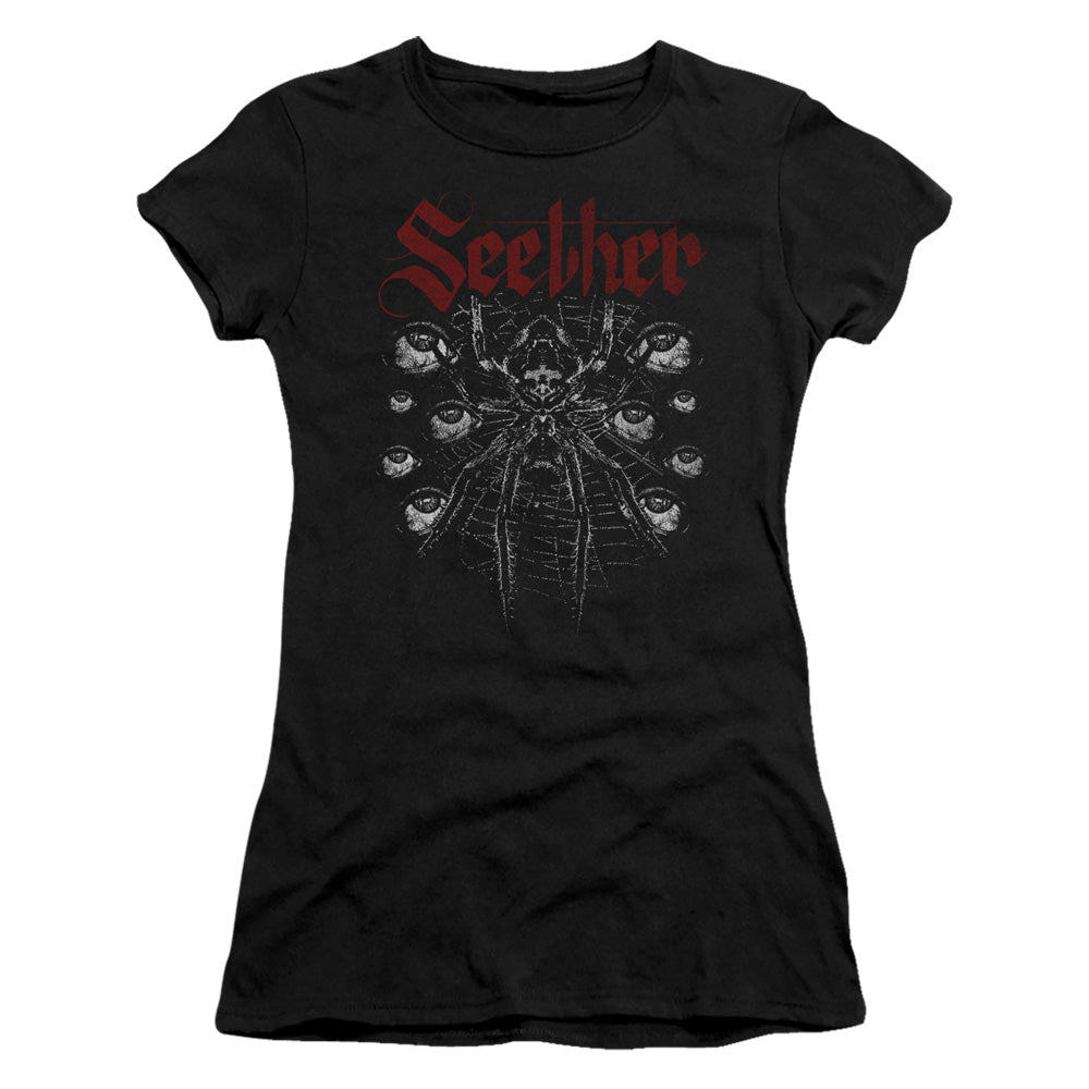 Seether/arachnoid-s/s Junior Sheer-black