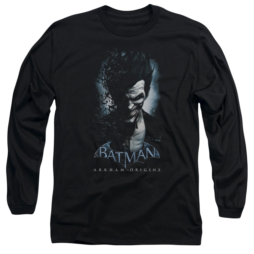 Batman Arkham Origins/joker - L/s Adult 18/1 - Black