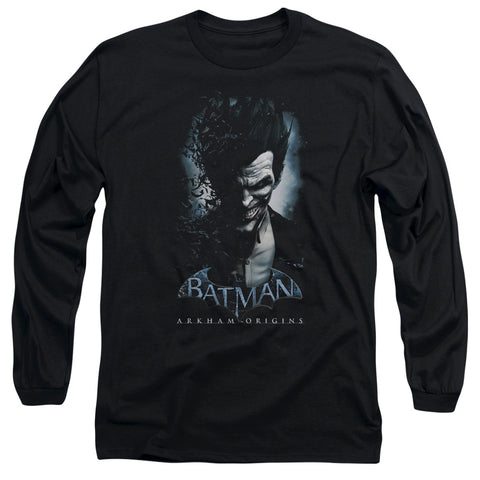 Batman Arkham Origins/joker - L/s Adult 18/1 - Black
