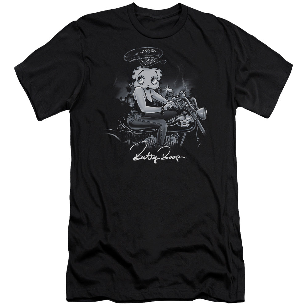 Betty Boop/storm Rider - S/s Adult 30/1 - Black