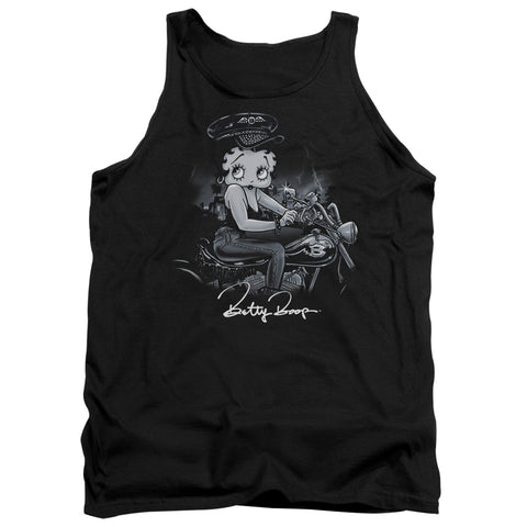Betty Boop/storm Rider - Adult Tank - Black