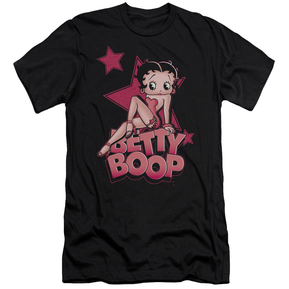 Betty Boop/sexy Star - S/s Adult 30/1 - Black