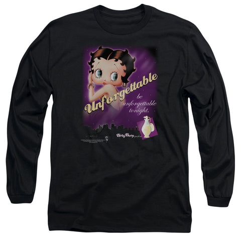 Betty Boop/unforgettable-l/s Adult 18/1-black