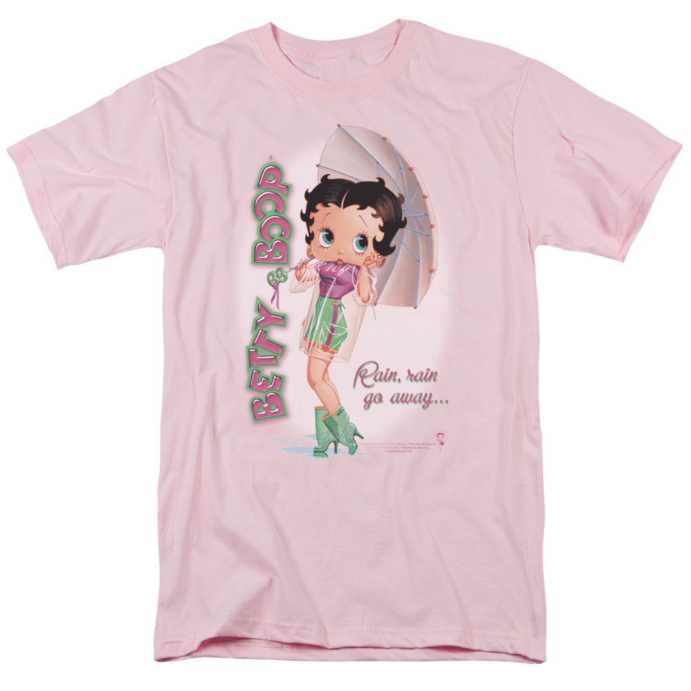 Betty Boop/rain Rain Go Away - S/s Adult 18/1 - Pink