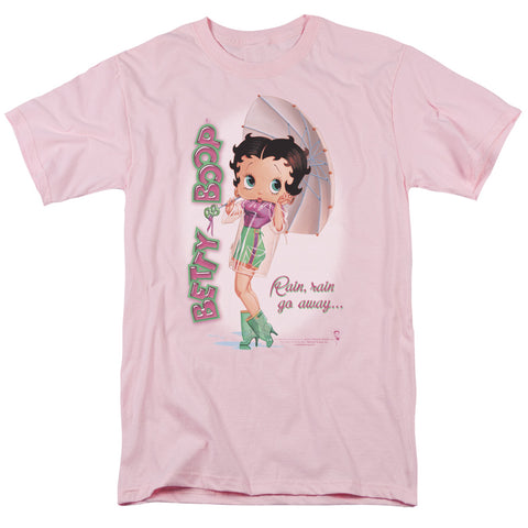 Betty Boop/rain Rain Go Away - S/s Adult 18/1 - Pink