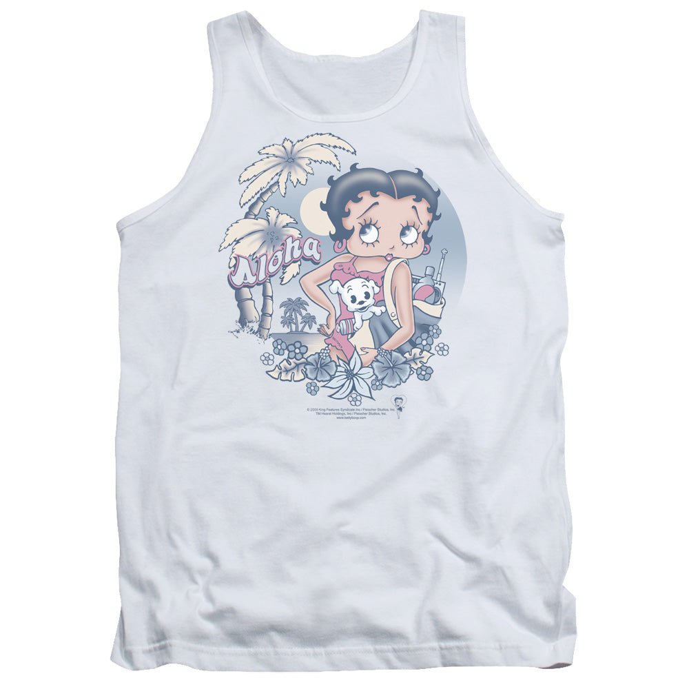 Betty Boop/aloha - Adult Tank - White