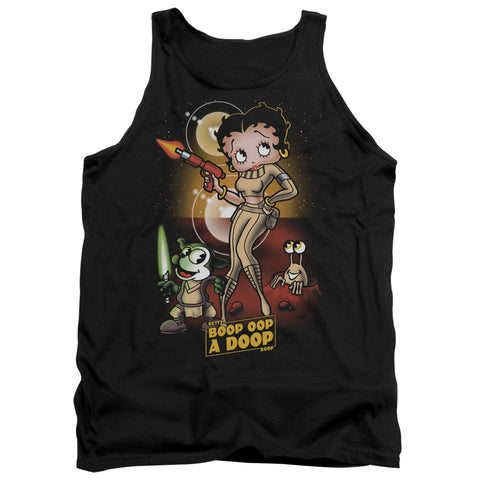 Betty Boop/star Princess - Adult Tank - Black