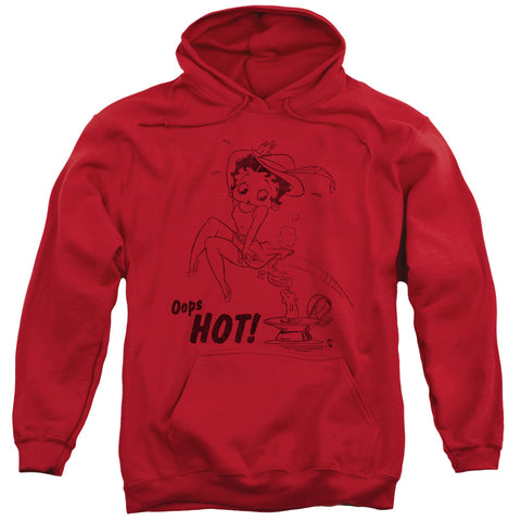 Betty Boop/nimble Betty-adult Pull-over Hoodie-red