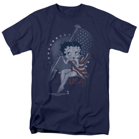 Betty Boop/proud Betty - S/s Adult 18/1 - Navy