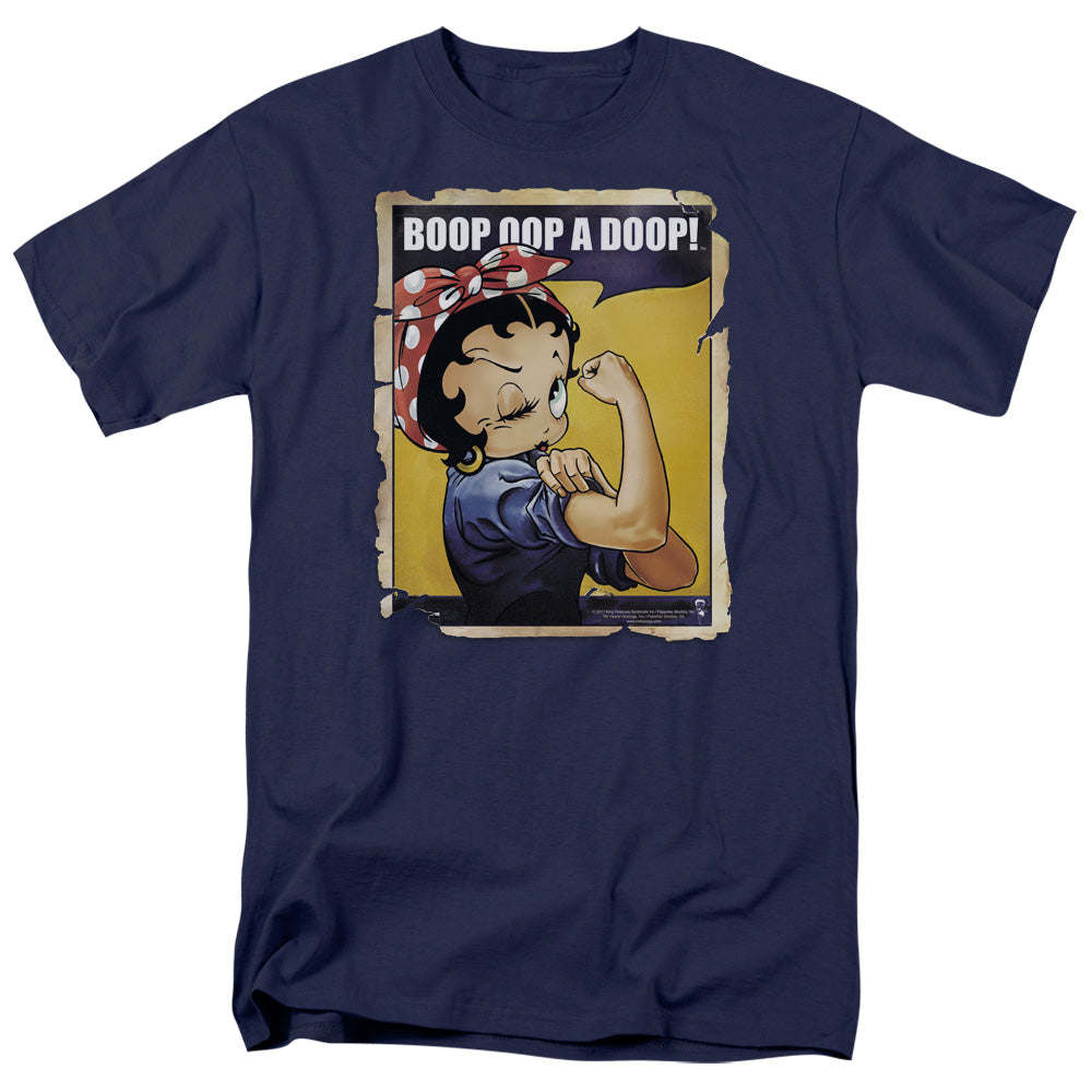Betty Boop/power - S/s Adult 18/1 - Navy