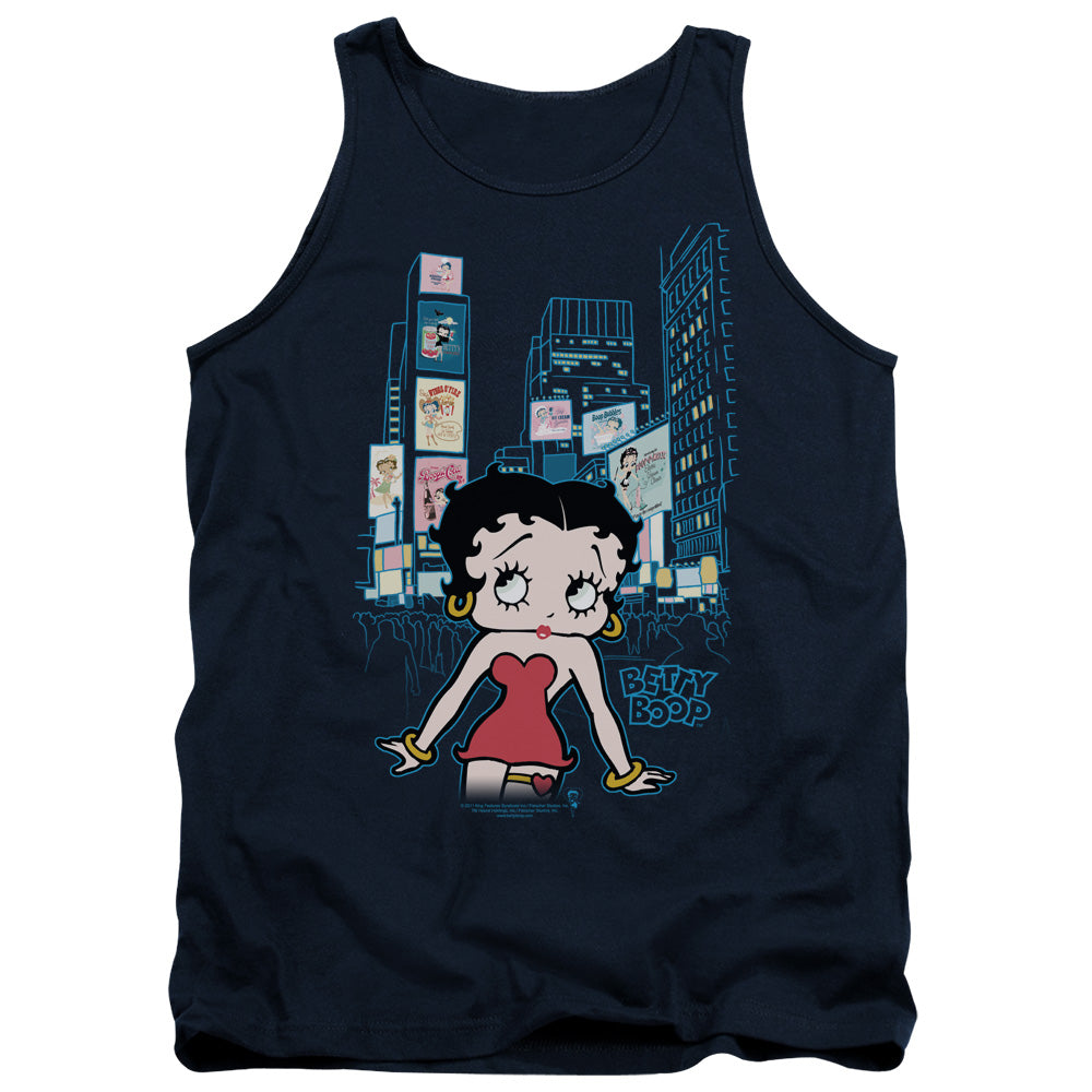 Betty Boop/square - Adult Tank - Navy