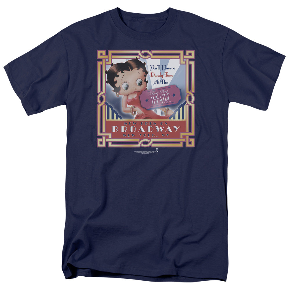 Betty Boop/on Broadway - S/s Adult 18/1 - Navy