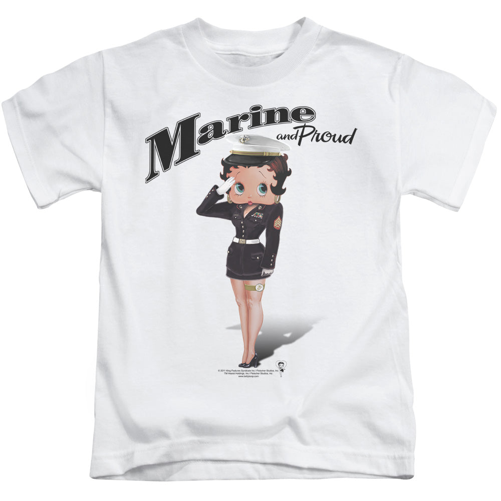Betty Boop/marine Boop - S/s Juvenile 18/1 - White