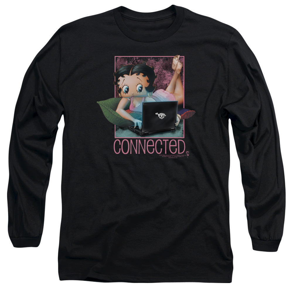 Betty Boop/connected - L/s Adult 18/1 - Black