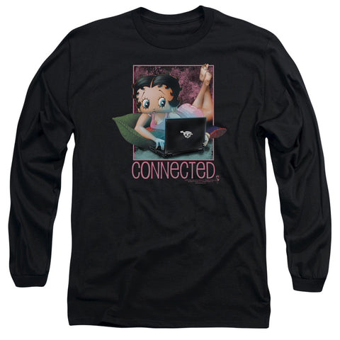 Betty Boop/connected - L/s Adult 18/1 - Black