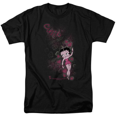 Betty Boop/cutie - S/s Adult 18/1 - Black
