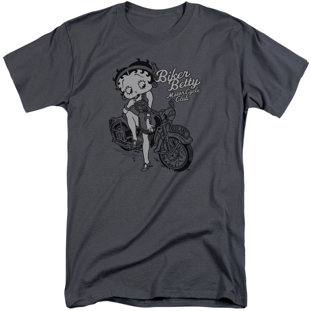 Betty Boop/bbmc-s/s Adult Tall-charcoal