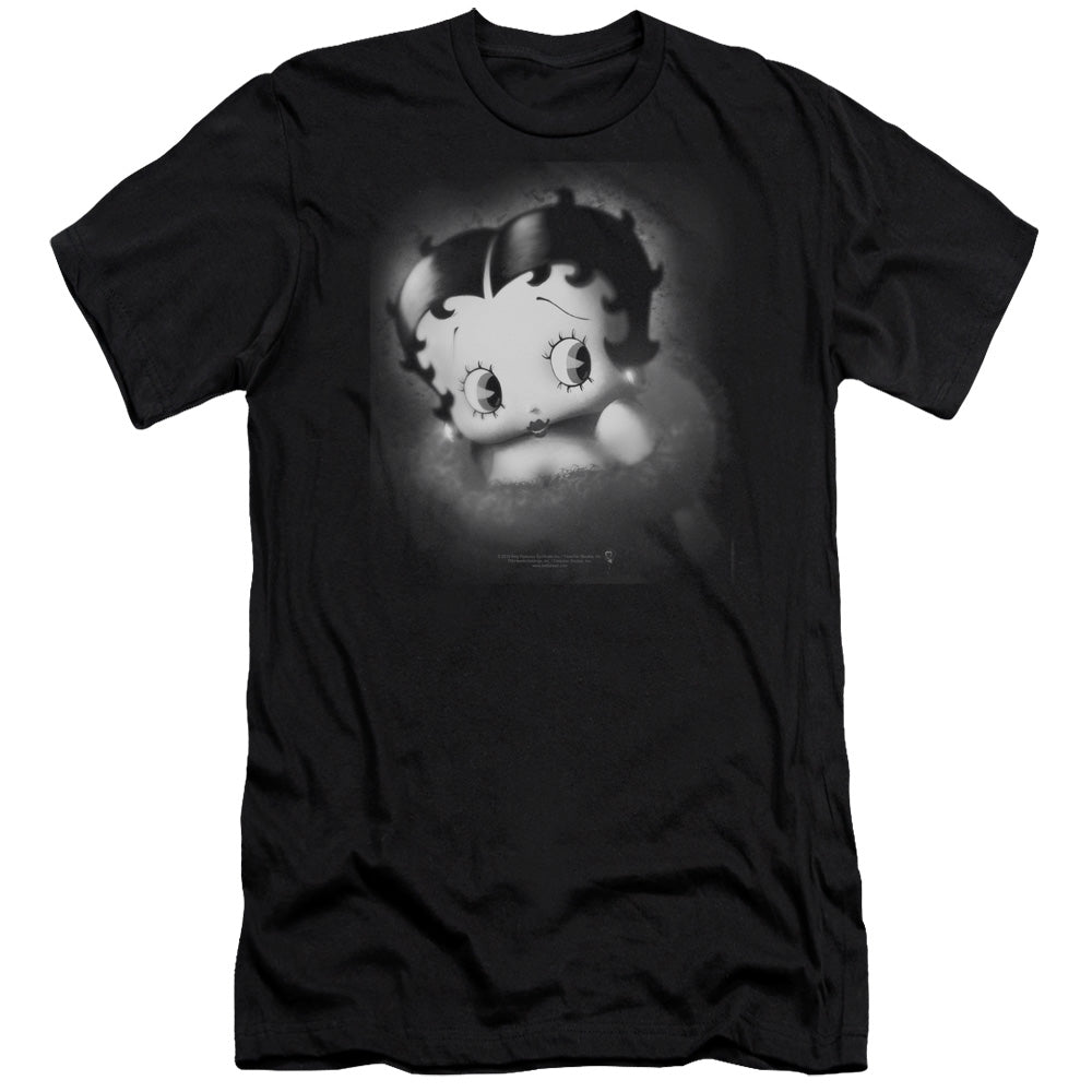 Betty Boop/vintage Star-premuim Canvas Adult Slim Fit 30/1-black