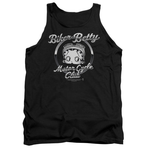 Betty Boop/chromed Logo - Adult Tank - Black