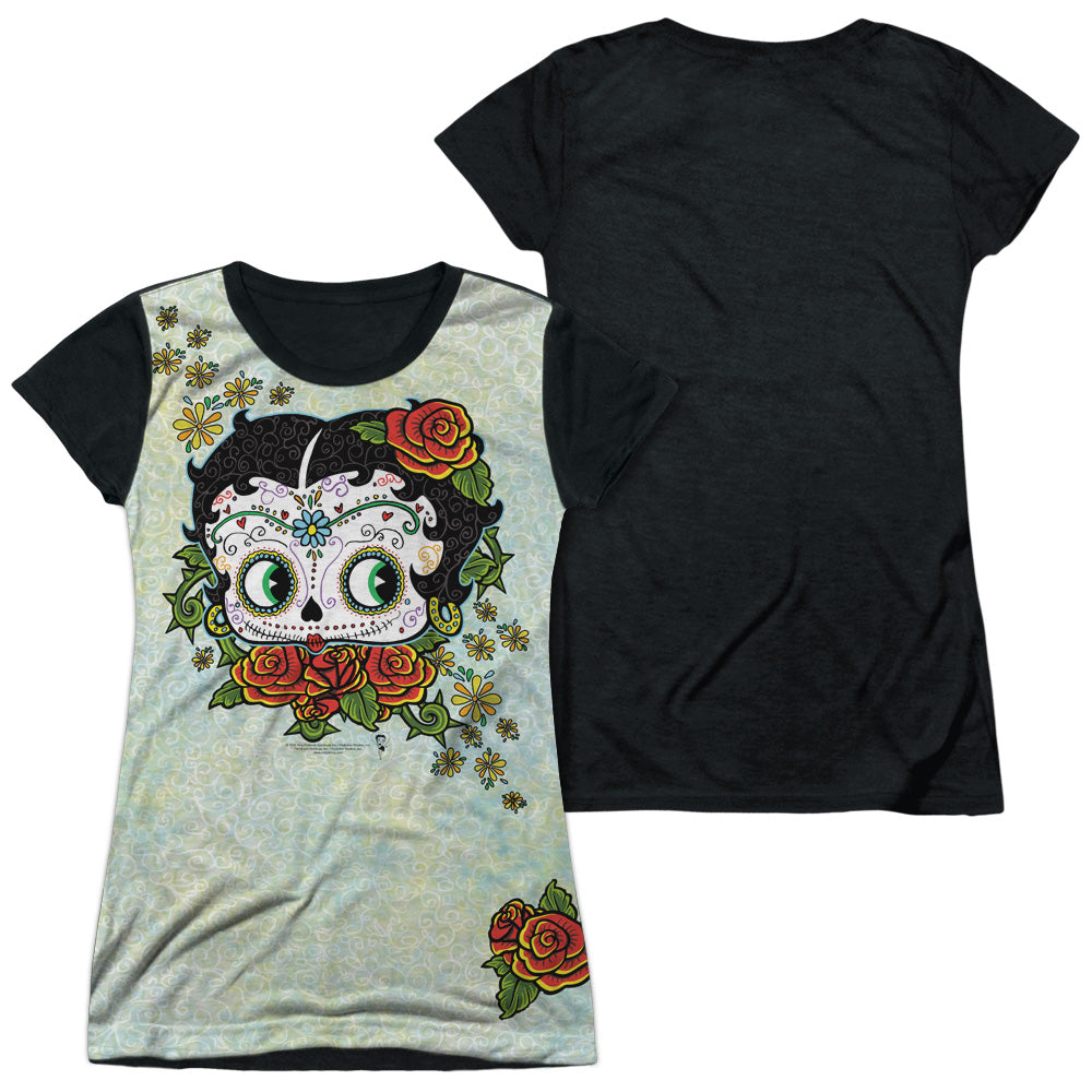 Junior Cap Sleeve 100% Poly Black Back