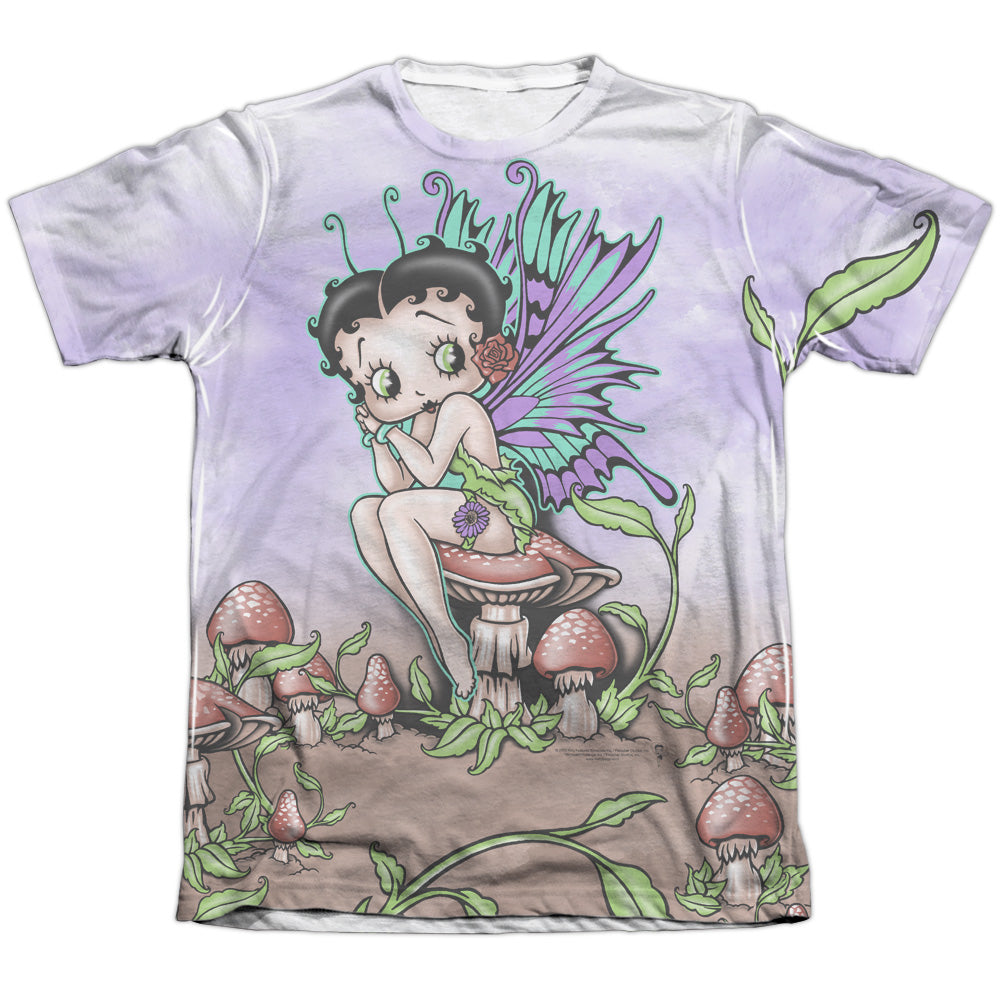 Betty Boop/fairy-adult Poly/cotton S/s Tee-white