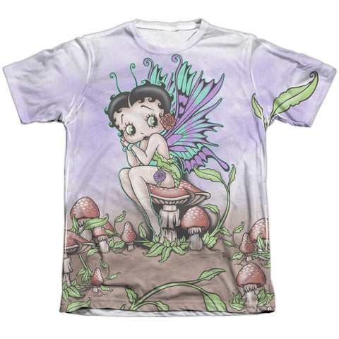 Betty Boop/fairy-adult Poly/cotton S/s Tee-white