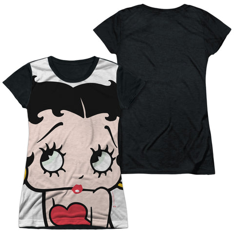 Junior Cap Sleeve 100% Poly Black Back