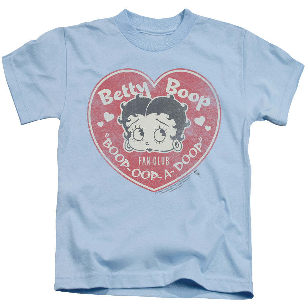 Betty Boop/fan Club Heart-s/s Juvenile 18/1-light Blue