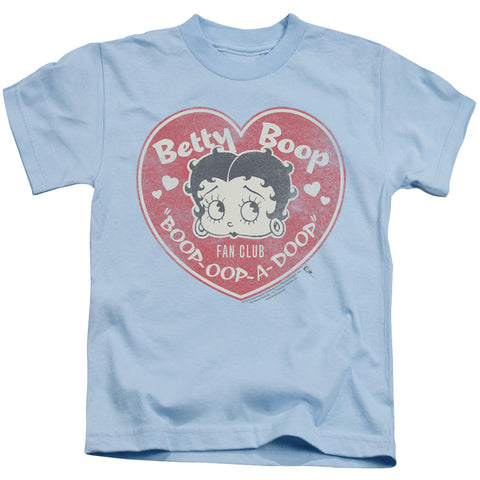Betty Boop/fan Club Heart-s/s Juvenile 18/1-light Blue