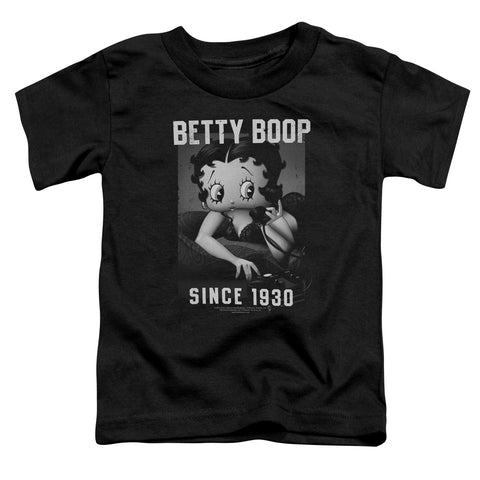 Betty Boop/on The Line-s/s Toddler Tee-black