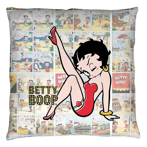 Betty Boop/vintage Strips - Throw Pillow