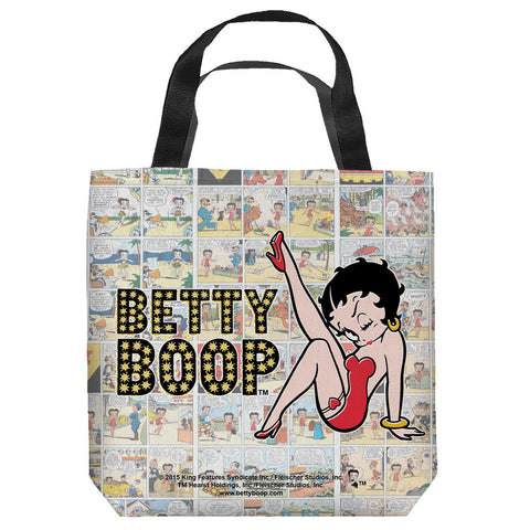 BETTY BOOP-VINTAGE STRIPS - TOTE BAG - 13x13