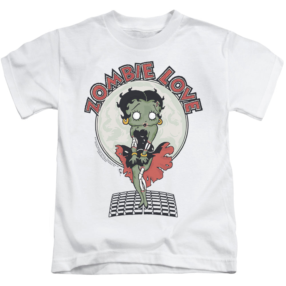 Betty Boop/breezy Zombie Love-s/s Juvenile 18/1-white