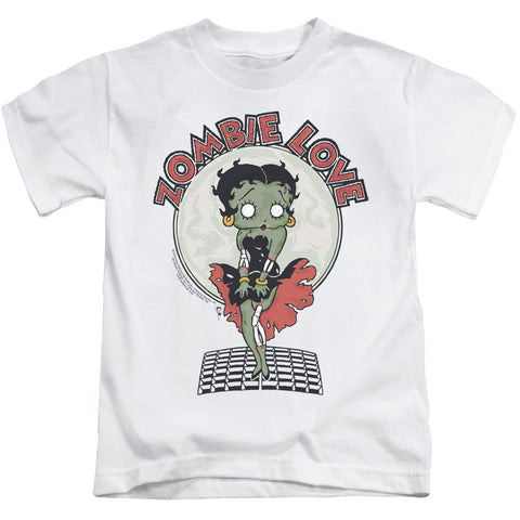 Betty Boop/breezy Zombie Love-s/s Juvenile 18/1-white
