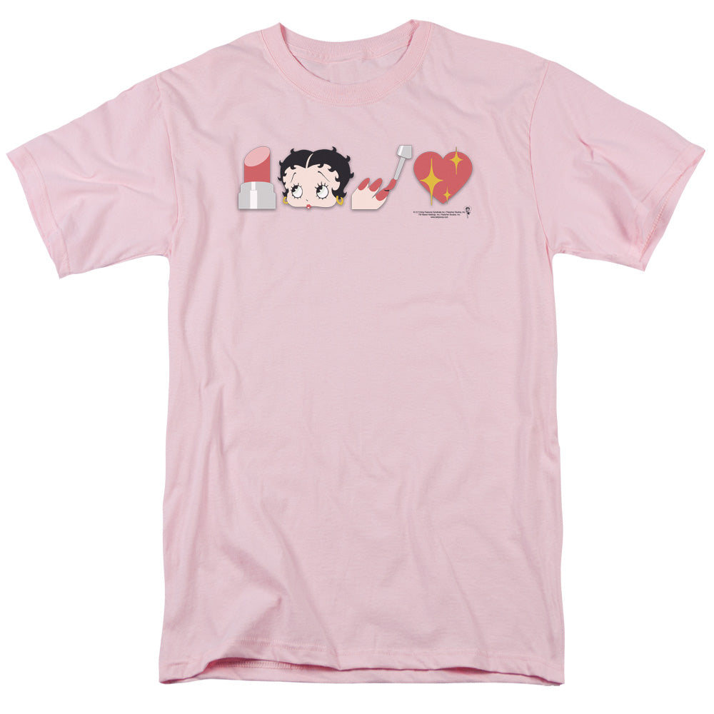 Betty Boop/symbols-s/s Adult 18/1-pink