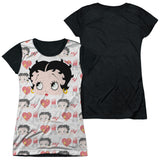 Junior Cap Sleeve 100% Poly Black Back