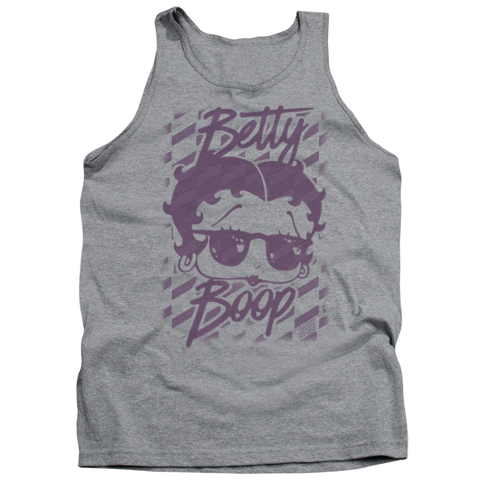Betty Boop/summer Shades-adult Tank-athletic Heather