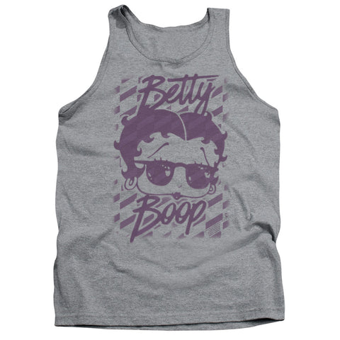 Betty Boop/summer Shades-adult Tank-athletic Heather