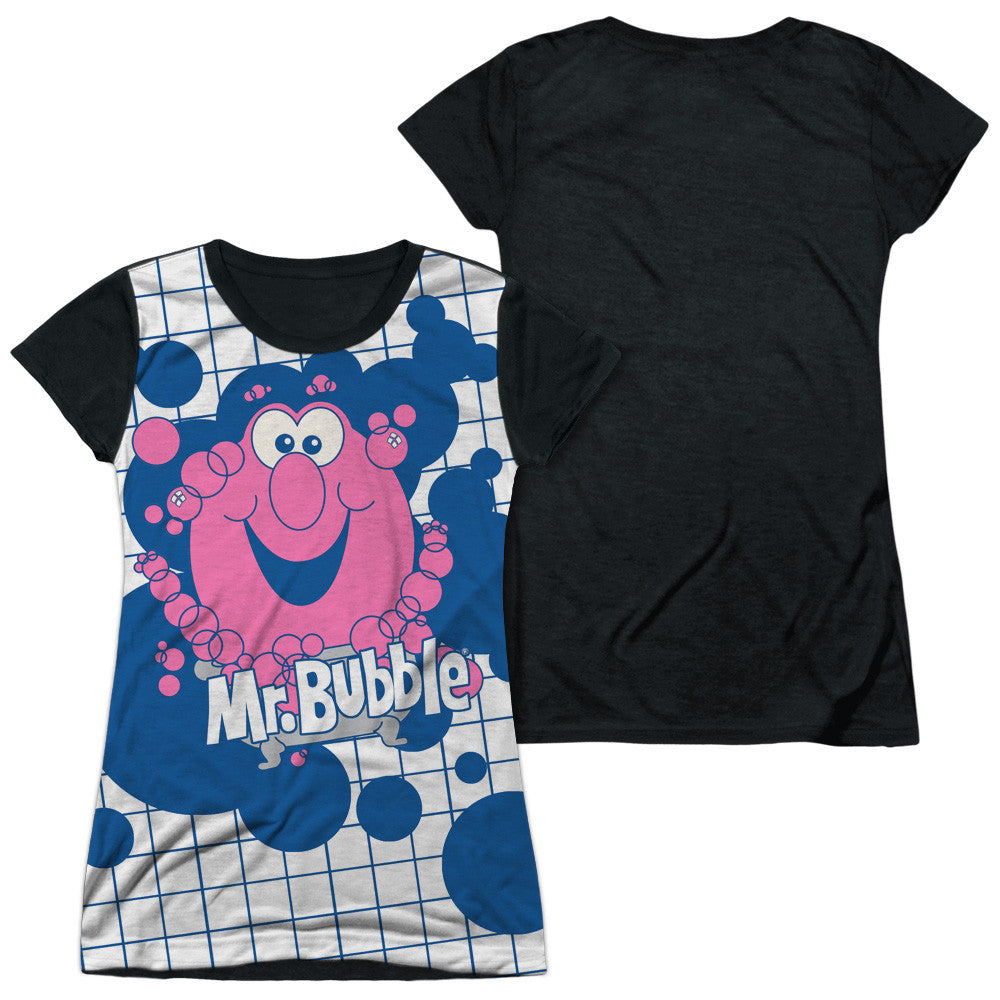 Junior Cap Sleeve 100% Poly Black Back