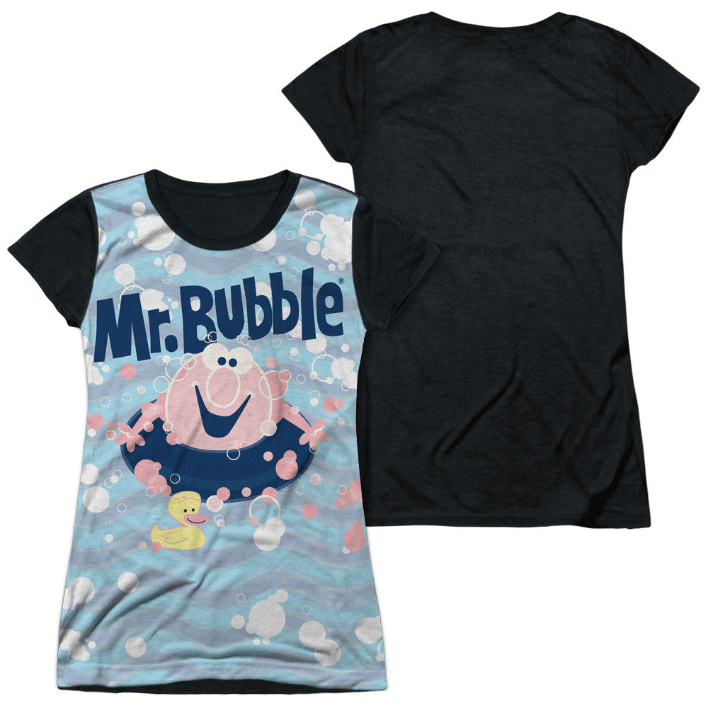 Junior Cap Sleeve 100% Poly Black Back