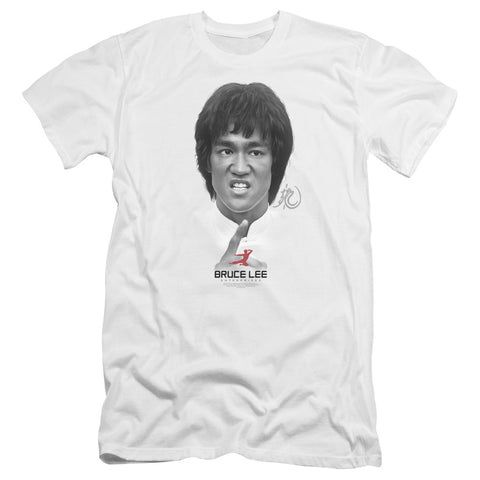 Bruce Lee/self Help-premuim Canvas Adult Slim Fit 30/1-white